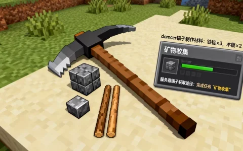 我的世界domcer镐子怎么做？,服务器镐子怎么获得