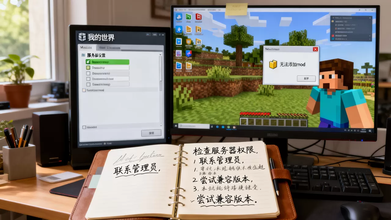 我的世界服务器不让添加mod怎么办,如何解决 我的世界服务器不让添加mod怎么办,如何解决