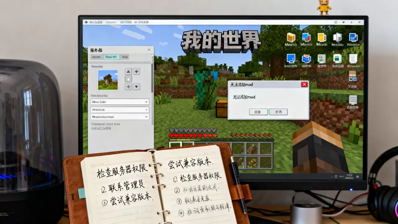 我的世界服务器不让添加mod怎么办,如何解决 我的世界服务器不让添加mod怎么办,如何解决
