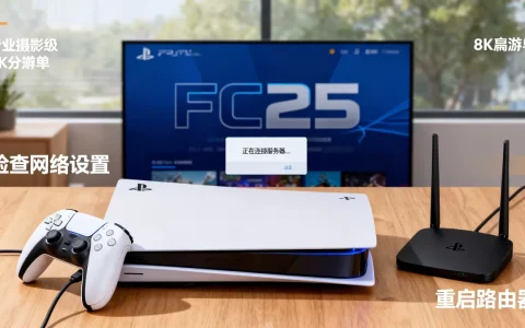 PS5足球FC25怎么连接服务器，连不上怎么办？