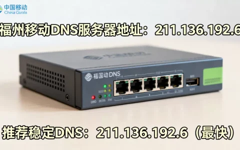 福州移动DNS服务器地址是多少，哪个DNS最快最稳定？