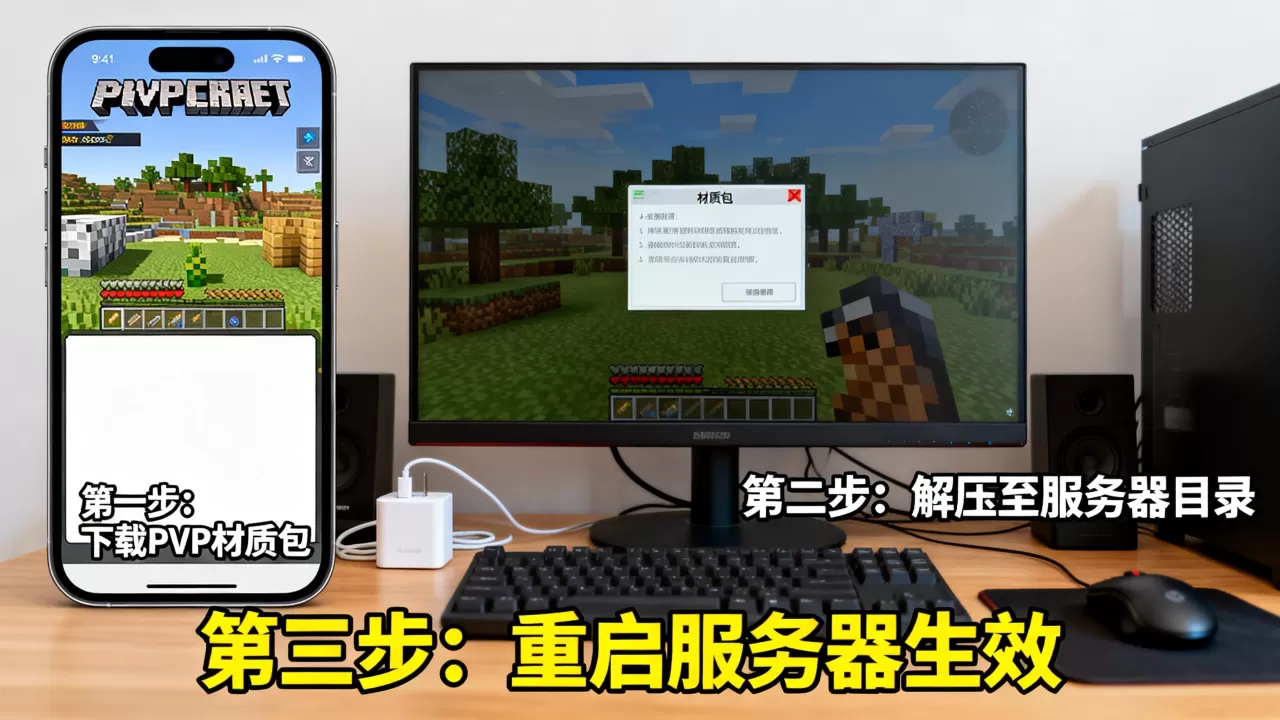 我的世界服务器怎么装PVP材质包,手机版服务器可以装吗? 我的世界服务器怎么装PVP材质包,手机版服务器可以装吗?