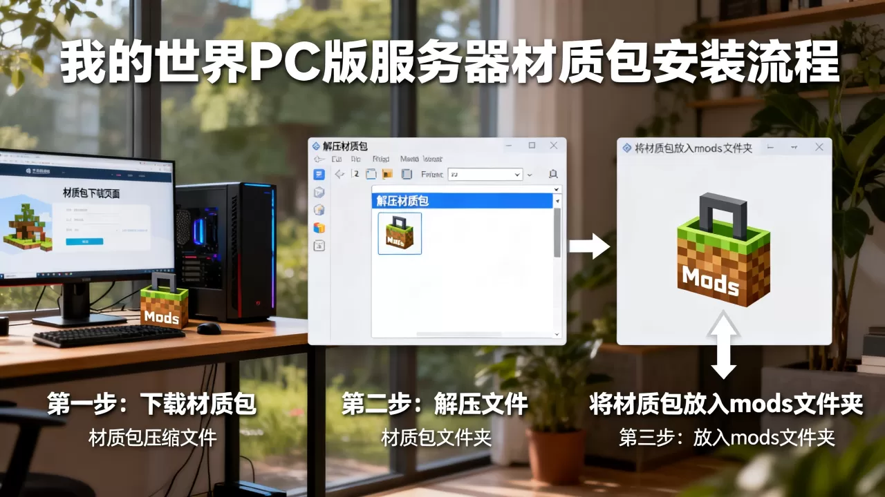 我的世界PC版服务器材质包怎么装,安装步骤是什么? 我的世界PC版服务器材质包怎么装,安装步骤是什么?