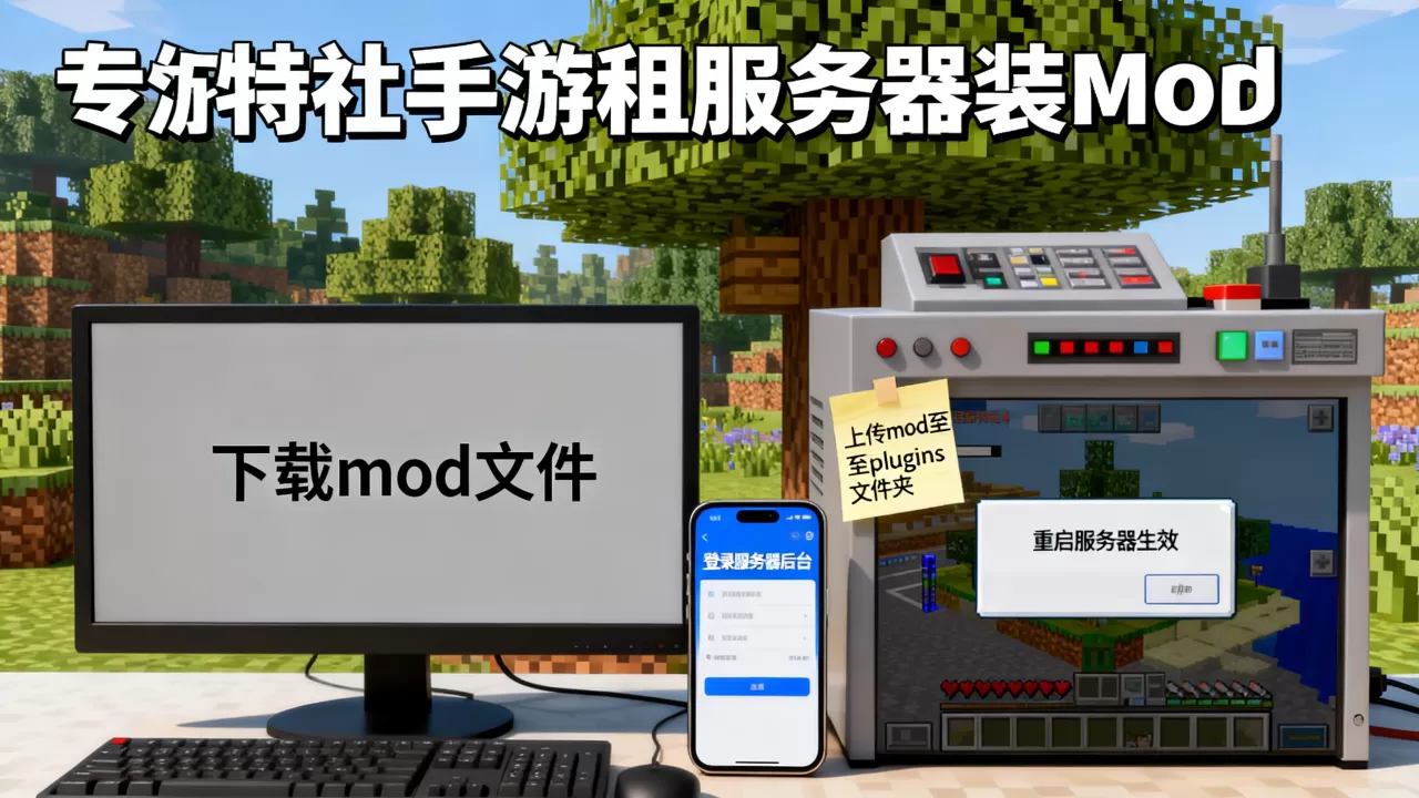 我的世界手游租服务器怎么装mod,具体步骤有哪些 我的世界手游租服务器怎么装mod,具体步骤有哪些