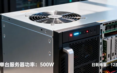 机房一台服务器功率多少瓦，服务器一天耗电多少度？
