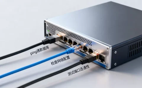 应用服务器如何ping通数据库，数据库连接不上怎么办？