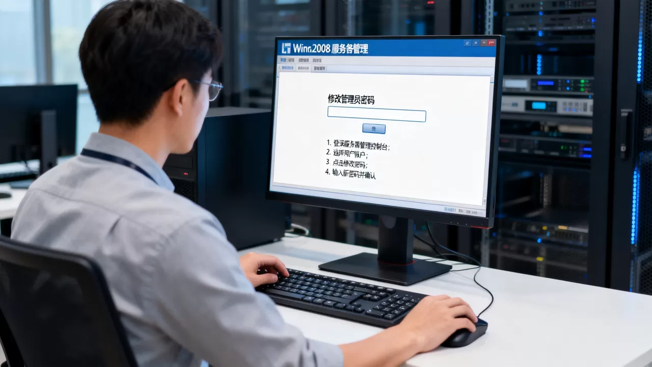 win2008服务器管理员密码怎么修改?,具体步骤是什么? win2008服务器管理员密码怎么修改?,具体步骤是什么?