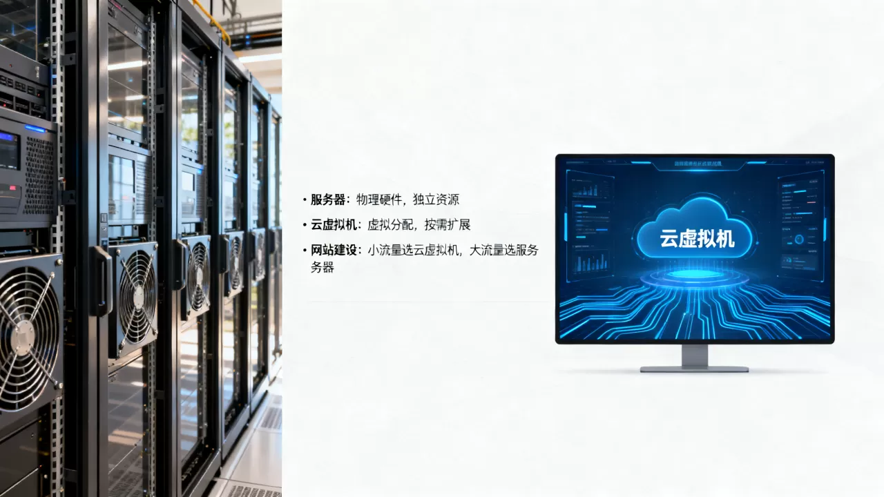 云虚拟机和服务器有什么区别?,哪个更适合网站建设? 云虚拟机和服务器有什么区别?,哪个更适合网站建设?
