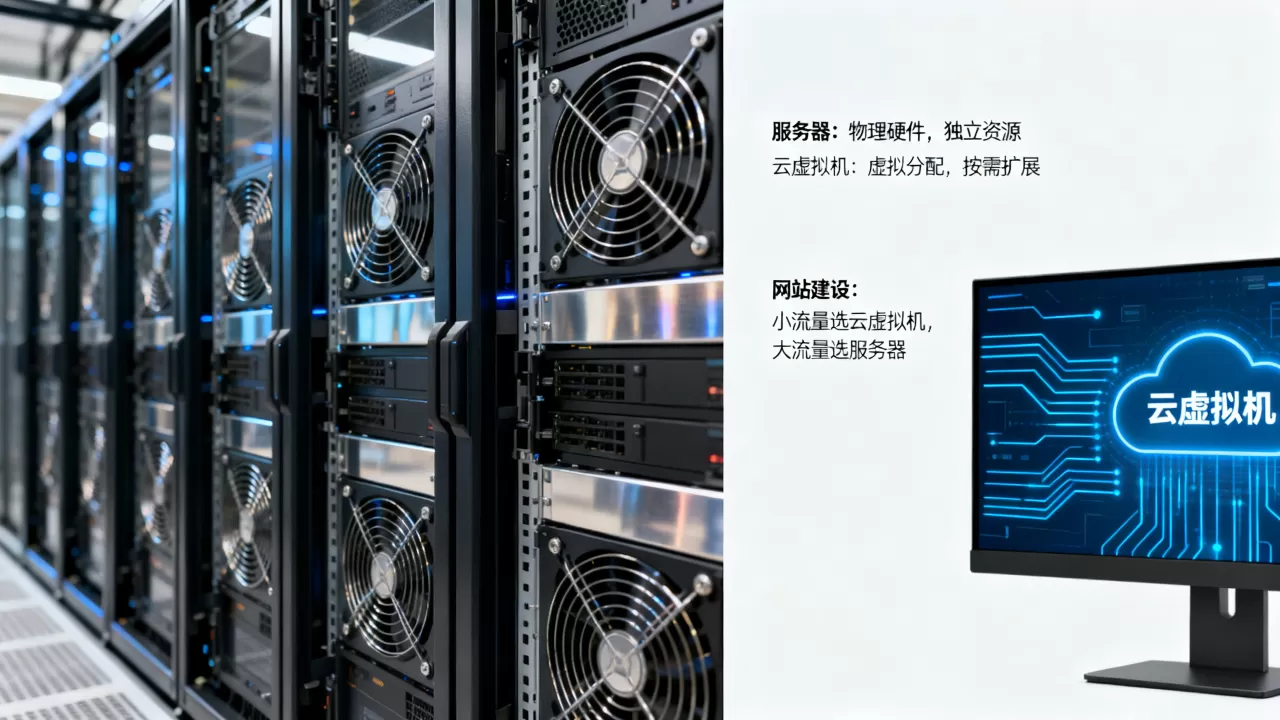 云虚拟机和服务器有什么区别?,哪个更适合网站建设? 云虚拟机和服务器有什么区别?,哪个更适合网站建设?