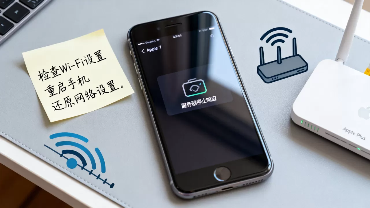 苹果7plus服务器停止响应怎么办?,苹果手机网络连接失败解决技巧 苹果7plus服务器停止响应怎么办?,苹果手机网络连接失败解决技巧