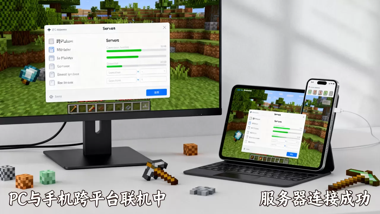 我的世界pc版能进手机版服务器吗,跨平台联机怎么弄 我的世界pc版能进手机版服务器吗,跨平台联机怎么弄