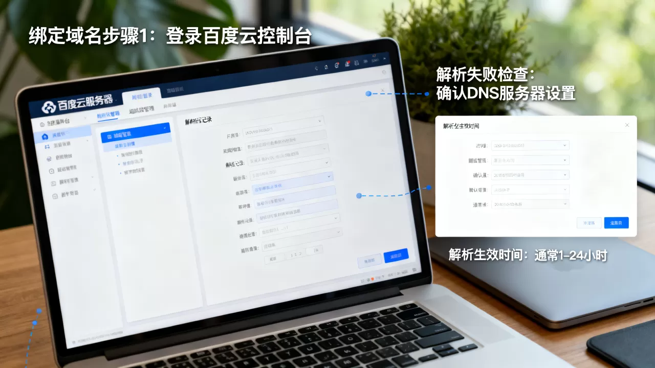 百度云服务器如何绑定域名?,域名解析失败怎么办? 百度云服务器如何绑定域名?,域名解析失败怎么办?