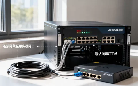 acd5奥的斯机房服务器怎么用？，如何连接网络。