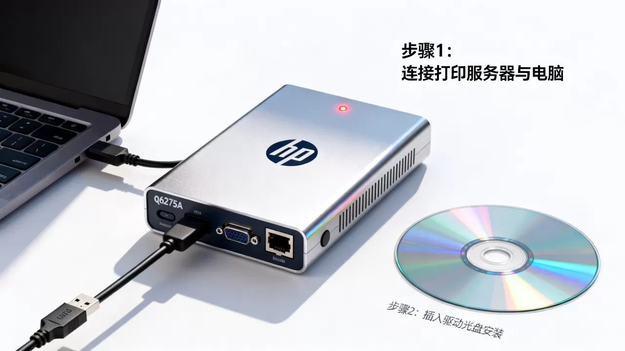 惠普q6275a打印服务器怎么设置使用?,驱动怎么安装? 惠普q6275a打印服务器怎么设置使用?,驱动怎么安装?