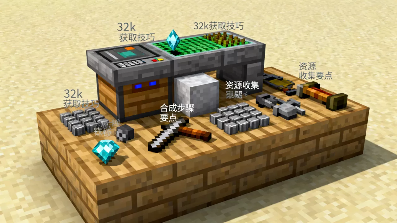 我的世界服务器怎么快速得到32k?,有什么技巧? 我的世界服务器怎么快速得到32k?,有什么技巧?
