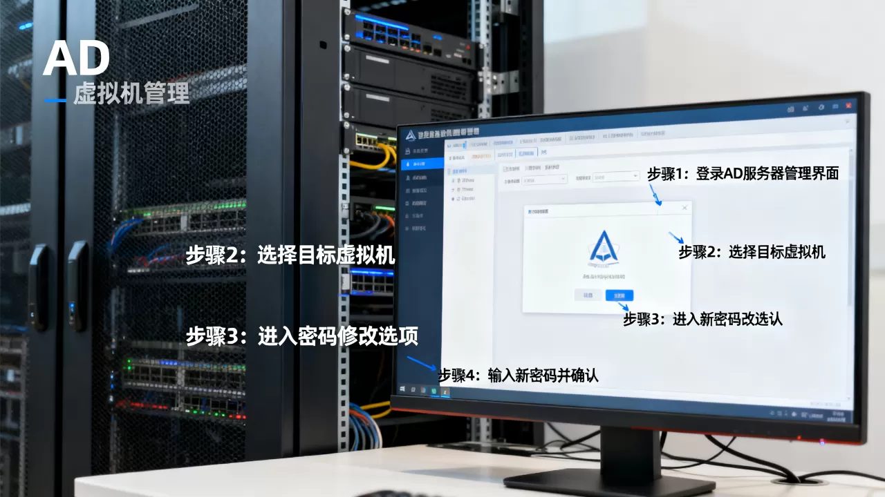 AD服务器里如何修改虚拟机密码?,虚拟机密码修改步骤是什么? AD服务器里如何修改虚拟机密码?,虚拟机密码修改步骤是什么?