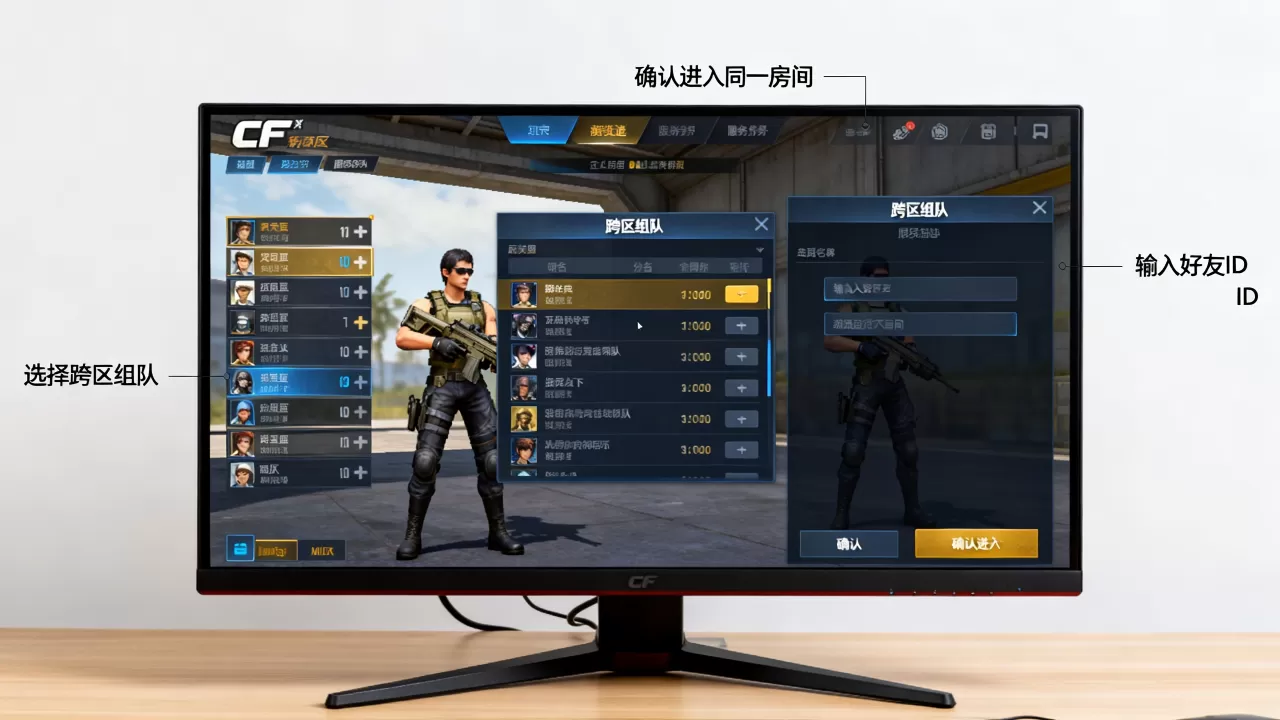 CF好友不在同一个服务器怎么办,CF不同区怎么一起玩? CF好友不在同一个服务器怎么办,CF不同区怎么一起玩?