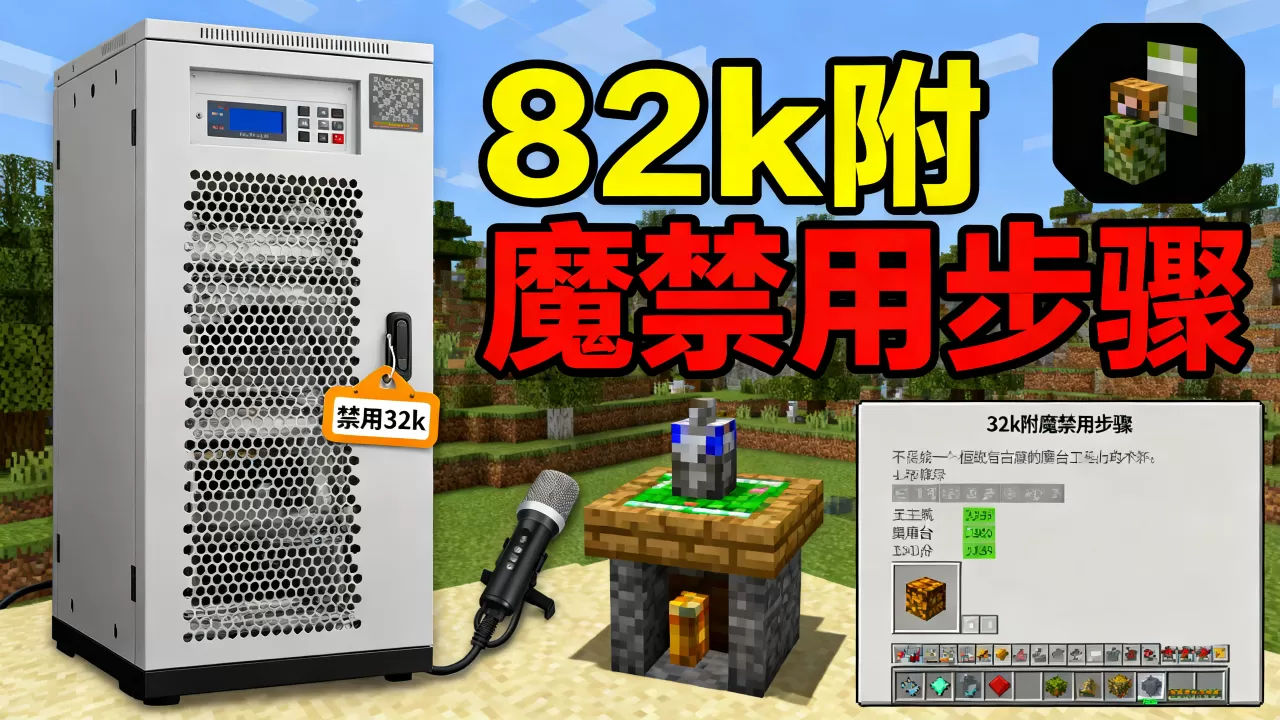 服务器怎么禁用32k?,我的世界服务器怎么禁用32k附魔? 服务器怎么禁用32k?,我的世界服务器怎么禁用32k附魔?