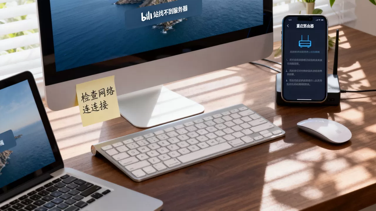 为什么电脑打开b站找不到服务器,怎么解决? 为什么电脑打开b站找不到服务器,怎么解决?
