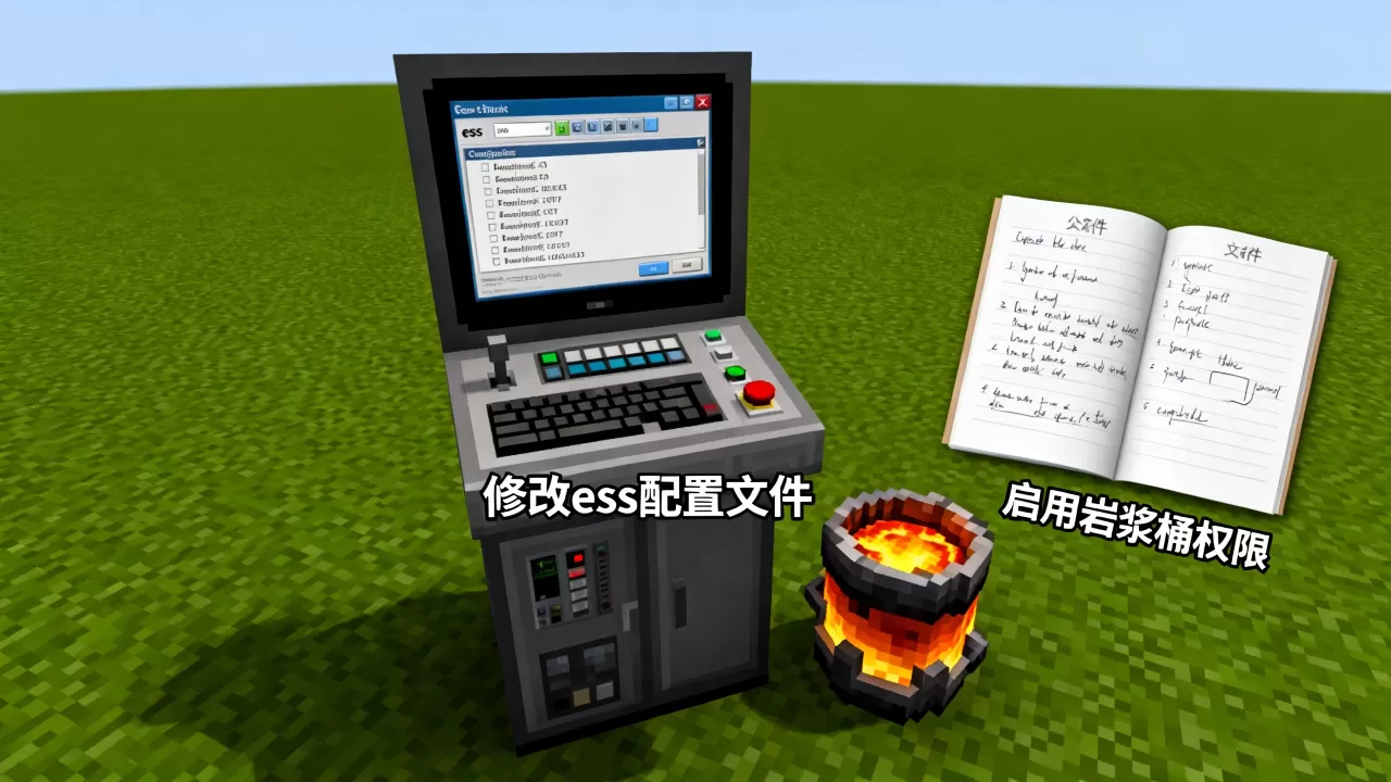 mc服务器ess怎么修改才能用岩浆桶?,怎么解决 mc服务器ess怎么修改才能用岩浆桶?,怎么解决