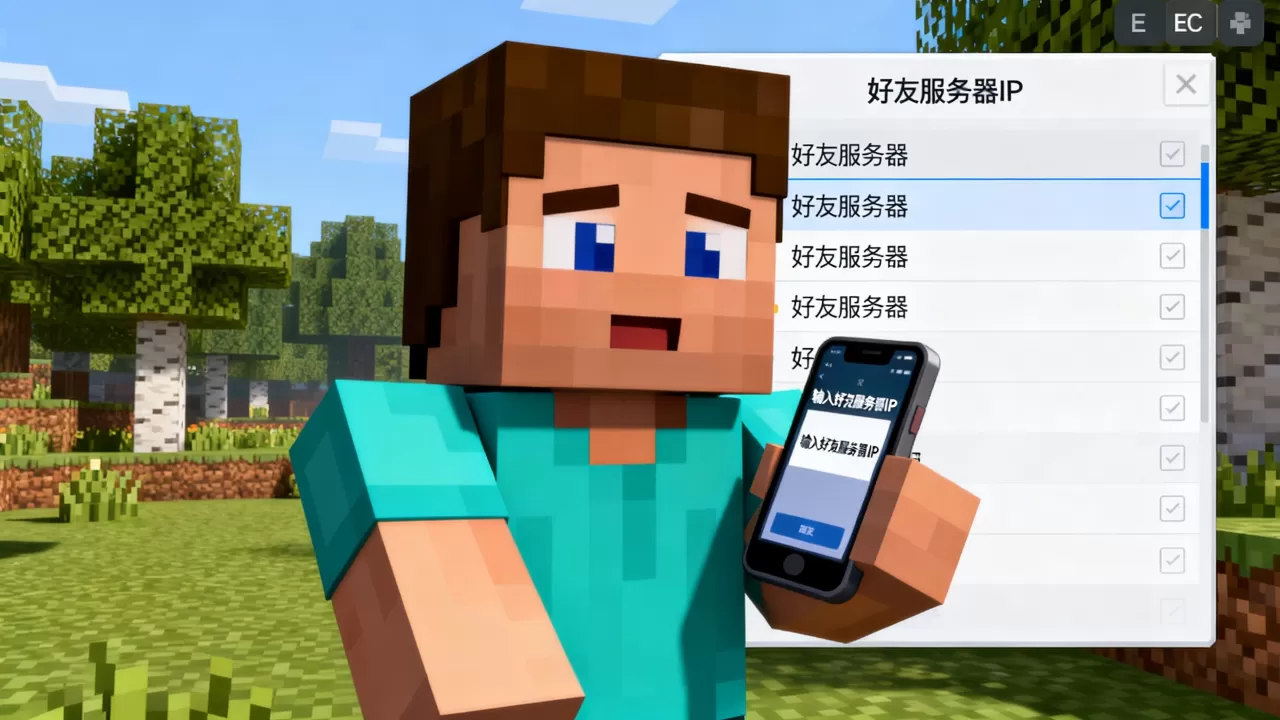 我的世界ec服如何进入好友服务器,有什么方法? 我的世界ec服如何进入好友服务器,有什么方法?