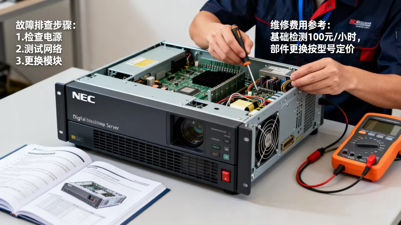 nec数字放映机服务器坏了怎么解决,故障维修费用多少 nec数字放映机服务器坏了怎么解决,故障维修费用多少