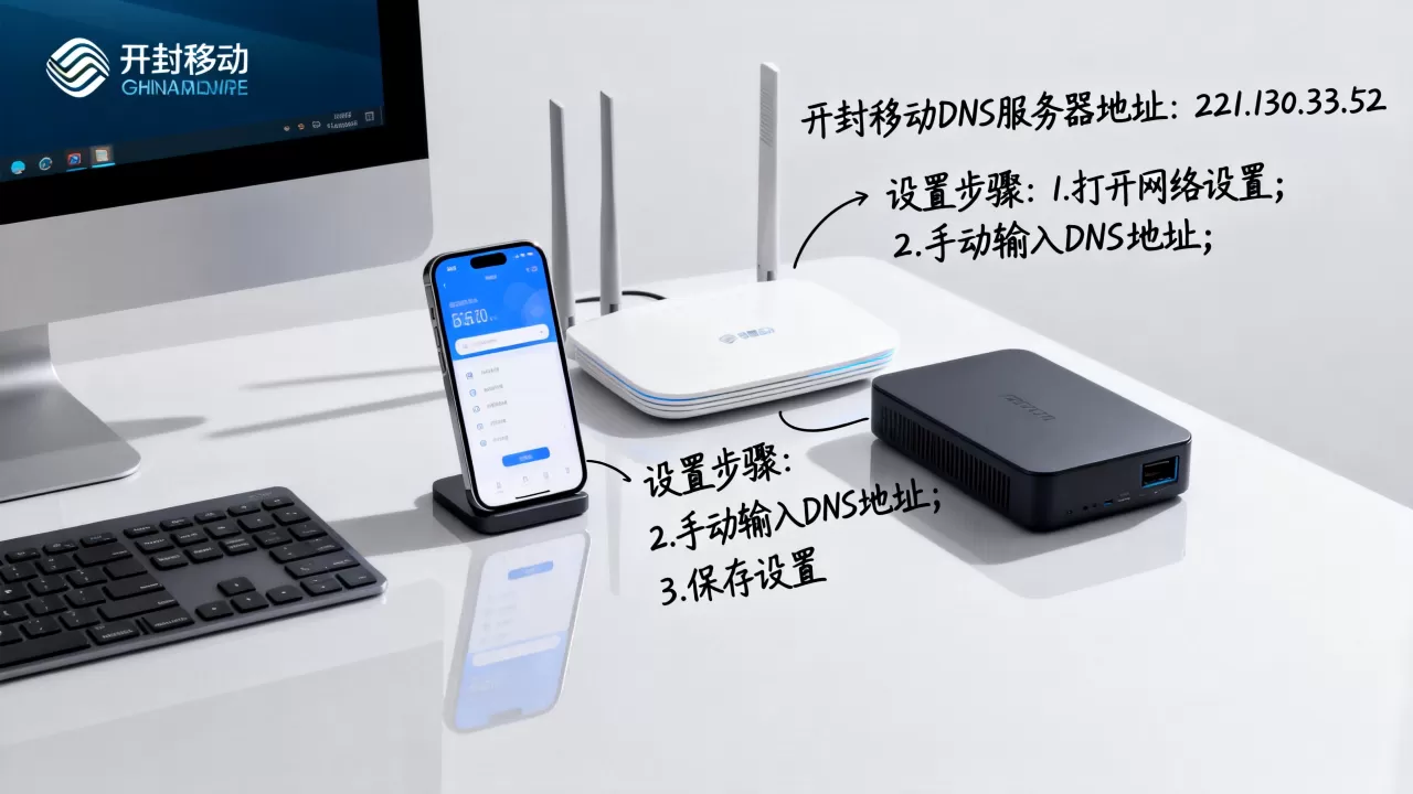 开封移动dns服务器地址是多少,怎么设置? 开封移动dns服务器地址是多少,怎么设置?