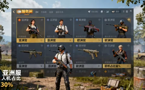 吃鸡哪些服务器才算吉利服务器，和平精英哪个服务器人机多？