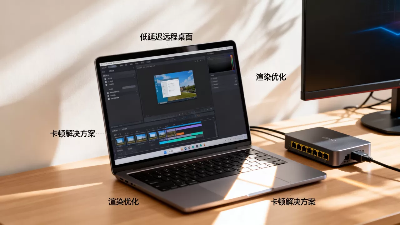 低延迟远程桌面在渲染中如何应用?,远程桌面渲染卡顿怎么办? 低延迟远程桌面在渲染中如何应用?,远程桌面渲染卡顿怎么办?