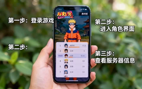 火影忍者ol怎么查角色在哪个服务器，查询方法有哪些？