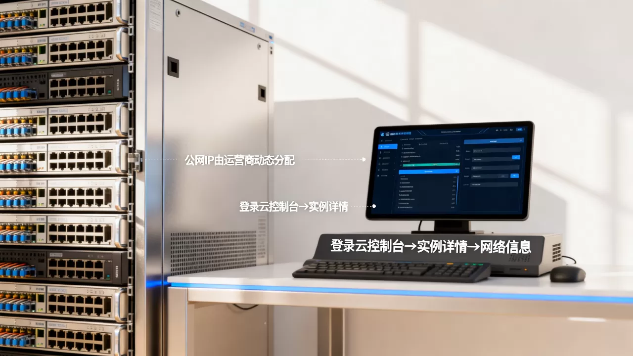 简米云服务器的公网IP是怎么来的,如何查看? 简米云服务器的公网IP是怎么来的,如何查看?