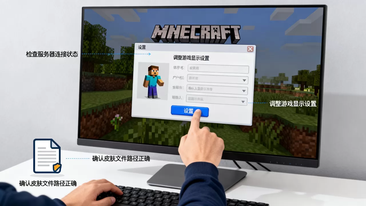 e世界服务器看不到皮肤如何解决,我的世界皮肤不显示怎么办 e世界服务器看不到皮肤如何解决,我的世界皮肤不显示怎么办