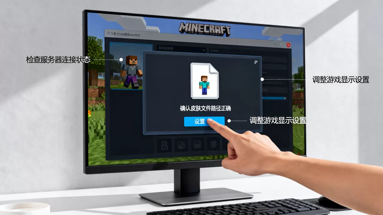 e世界服务器看不到皮肤如何解决,我的世界皮肤不显示怎么办 e世界服务器看不到皮肤如何解决,我的世界皮肤不显示怎么办