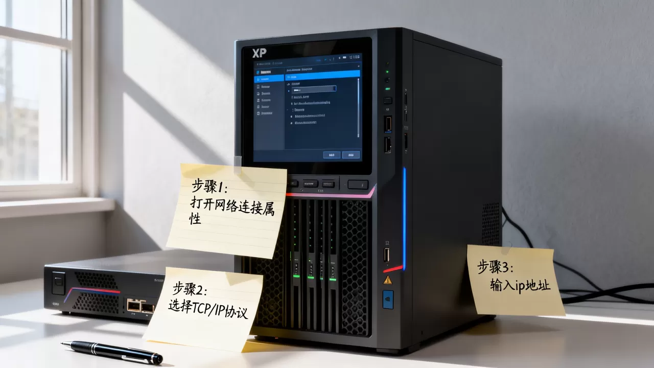 xp服务器ip地址怎么设置,在哪里设置呢 xp服务器ip地址怎么设置,在哪里设置呢