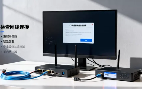 CF网络服务器连接异常怎么解决，是什么原因导致的