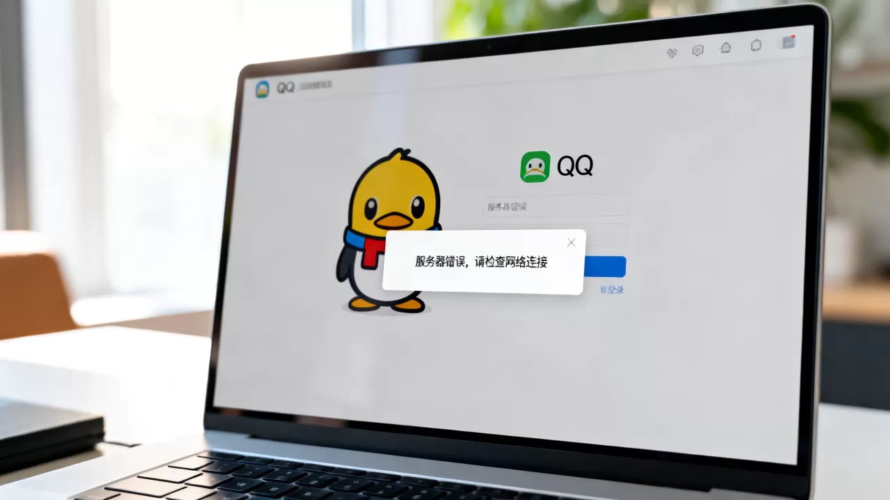 电脑登录QQ服务器错误怎么回事,QQ登录失败如何解决? 电脑登录QQ服务器错误怎么回事,QQ登录失败如何解决?