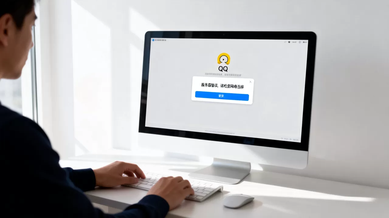 电脑登录QQ服务器错误怎么回事,QQ登录失败如何解决? 电脑登录QQ服务器错误怎么回事,QQ登录失败如何解决?