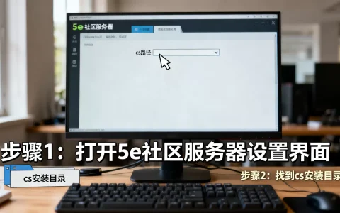 5e社区服务器如何设置cs路径，详细步骤有哪些？