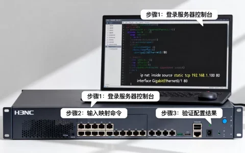 h3c服务器映射如何用命令配置？，操作步骤是什么？