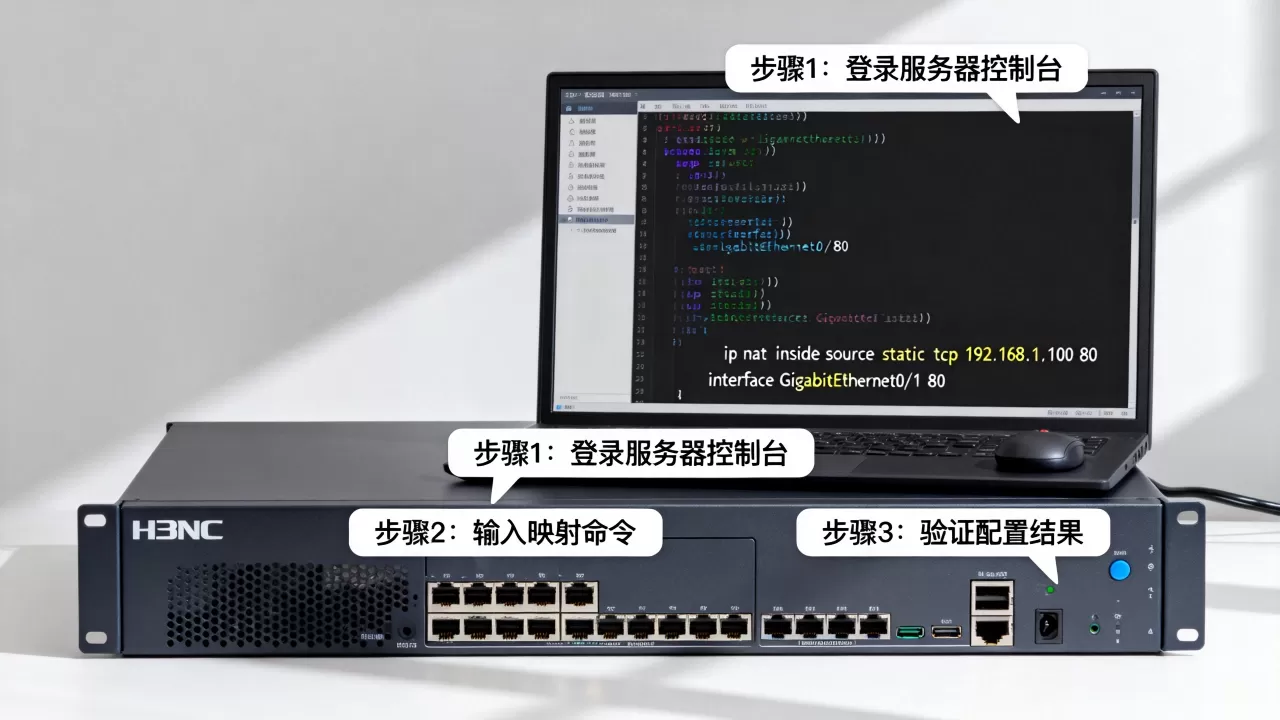 h3c服务器映射如何用命令配置?,操作步骤是什么? h3c服务器映射如何用命令配置?,操作步骤是什么?