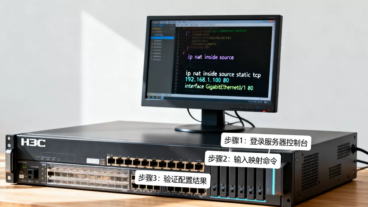 h3c服务器映射如何用命令配置?,操作步骤是什么? h3c服务器映射如何用命令配置?,操作步骤是什么?