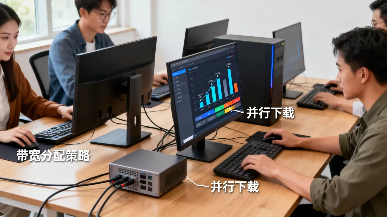 多团队并行下载素材时带宽如何分配,有哪些技巧? 多团队并行下载素材时带宽如何分配,有哪些技巧?