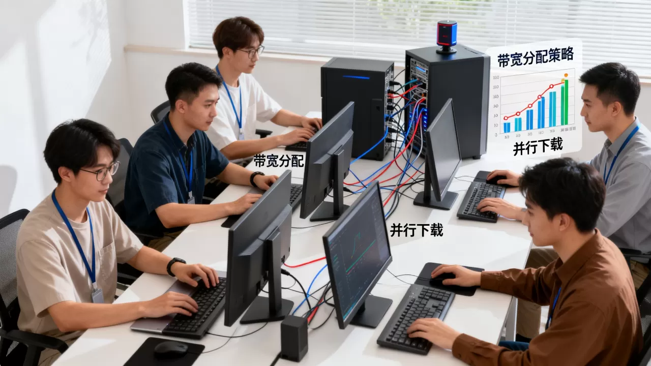 多团队并行下载素材时带宽如何分配,有哪些技巧? 多团队并行下载素材时带宽如何分配,有哪些技巧?