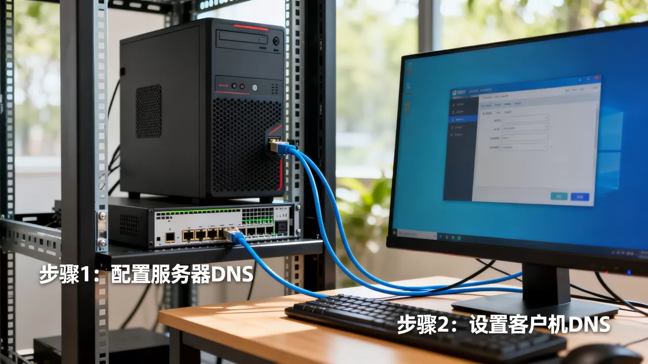 网吧服务器搭建dns怎么连接客户机,配置步骤是什么? 网吧服务器搭建dns怎么连接客户机,配置步骤是什么?