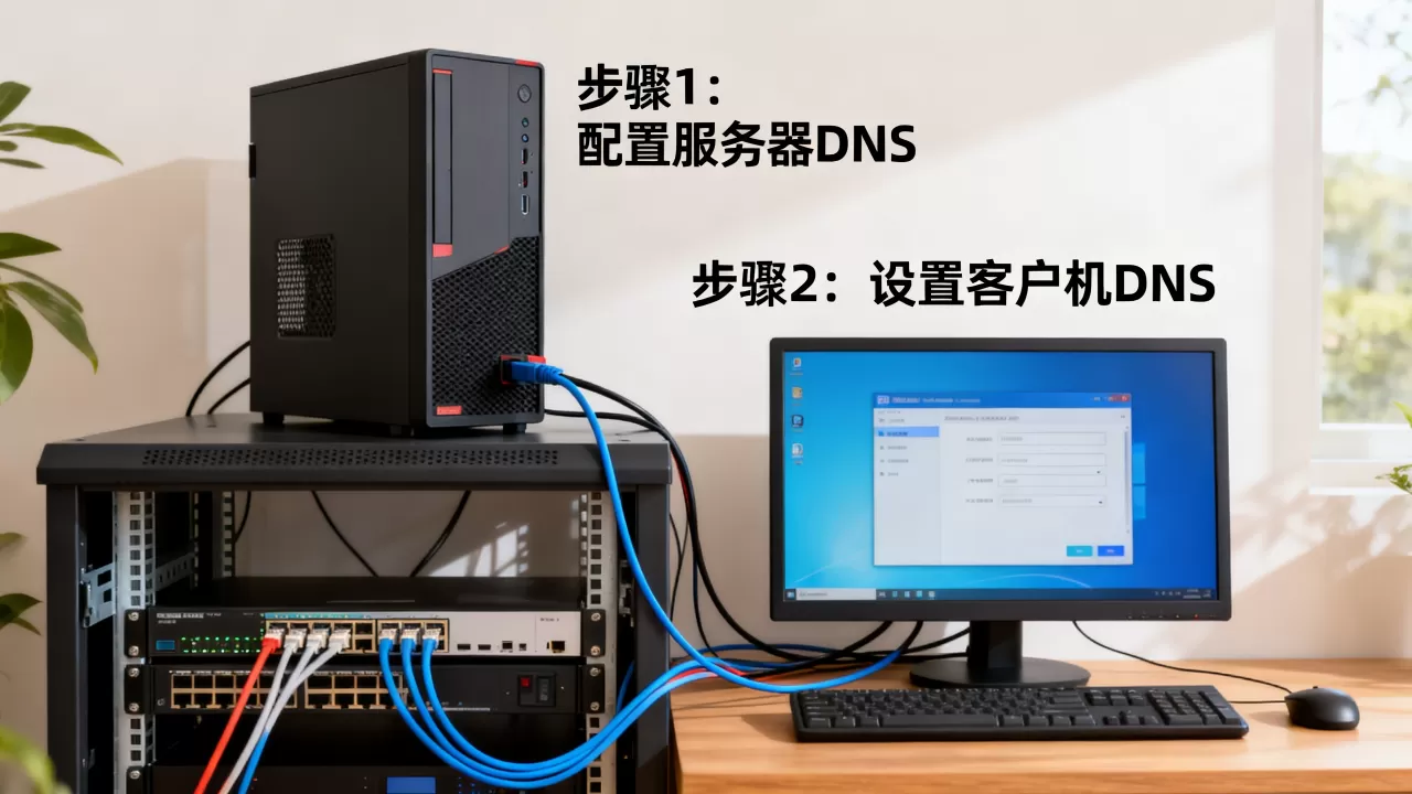 网吧服务器搭建dns怎么连接客户机,配置步骤是什么? 网吧服务器搭建dns怎么连接客户机,配置步骤是什么?