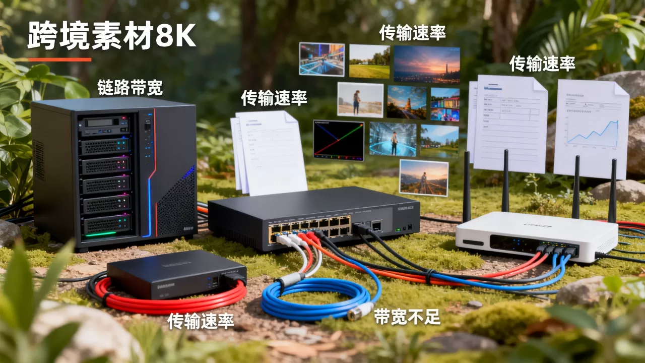 跨境素材传输如何选择链路带宽?,带宽不足怎么办? 跨境素材传输如何选择链路带宽?,带宽不足怎么办?