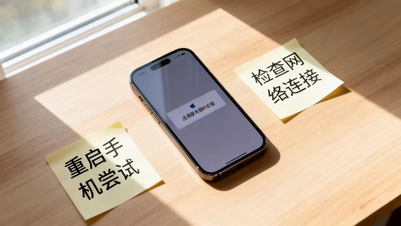 苹果手机ID连接服务器时出错怎么办,是什么原因? 苹果手机ID连接服务器时出错怎么办,是什么原因?