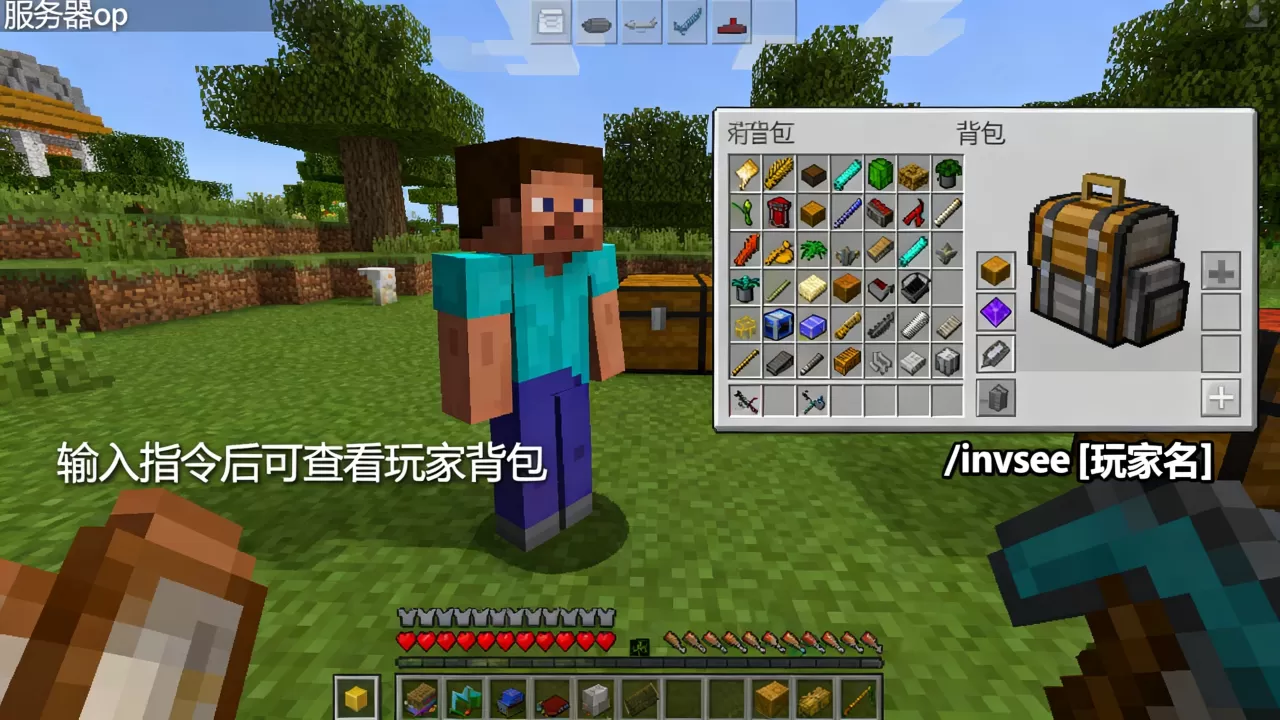 我的世界服务器op如何查看玩家背包,指令是什么? 我的世界服务器op如何查看玩家背包,指令是什么?