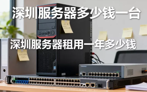 深圳服务器多少钱一台，深圳服务器租用一年多少钱？