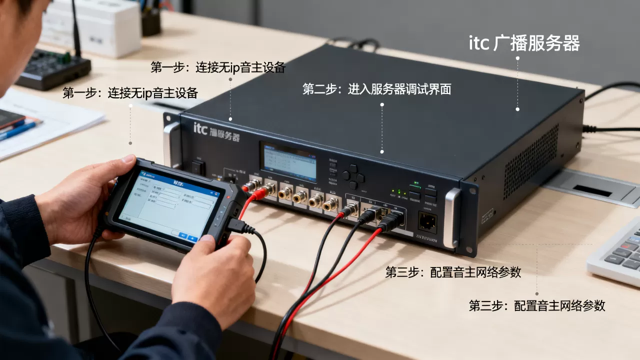 itc广播服务器里怎么调试无ip音主,具体步骤是什么? itc广播服务器里怎么调试无ip音主,具体步骤是什么?
